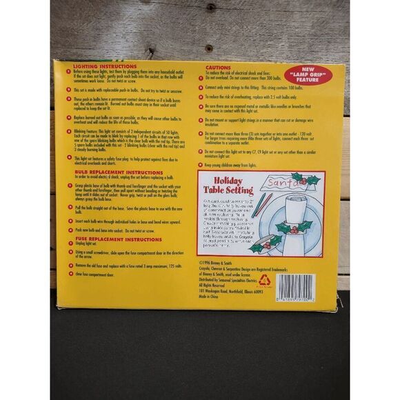 NEW VTG 1996 Crayola Favorite Colors 100 Light Set White Color Christmas - Picture 2 of 2